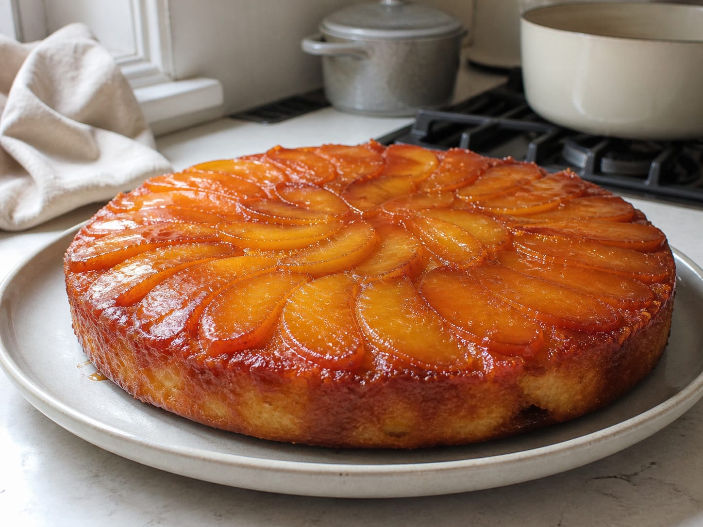 Dreh-dich-um-Kuchen, plated for serving